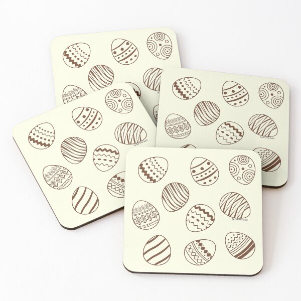 Item preview, Chocolate Easter Egg Pattern - Brown & Cream designed and sold by DarkGreenSoul.