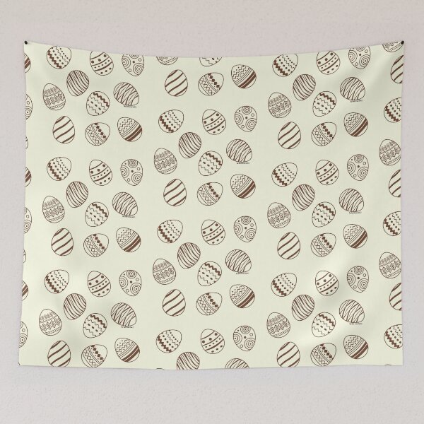 Item preview, Chocolate Easter Egg Pattern - Brown & Cream designed and sold by DarkGreenSoul.