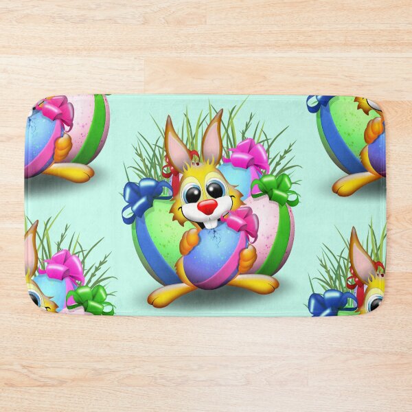 Item preview, Easter Bunny Funny and Cute Character Biting an Egg  designed and sold by BluedarkArt.