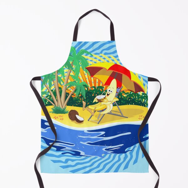 Item preview, Banana Cartoon Character Relax on Summer Tropical Beach designed and sold by BluedarkArt.