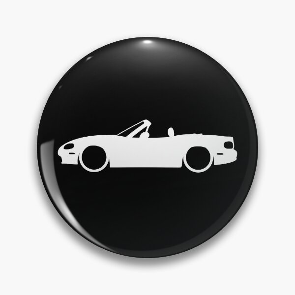 Item preview, Mazda Miata NB side white silhouette designed and sold by EdimDesign.