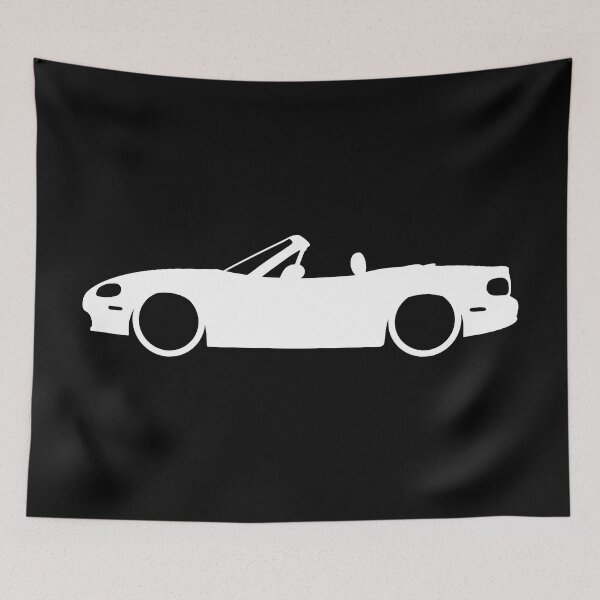 Item preview, Mazda Miata NB side white silhouette designed and sold by EdimDesign.