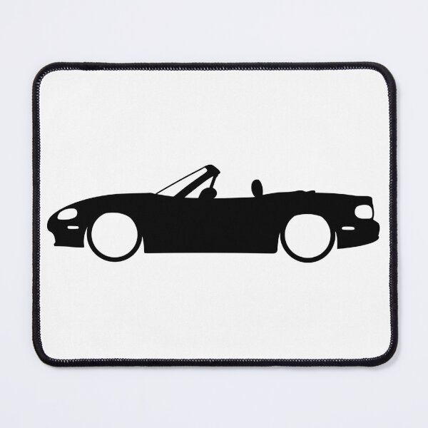 Item preview, Mazda Miata NB side black silhouette designed and sold by EdimDesign.