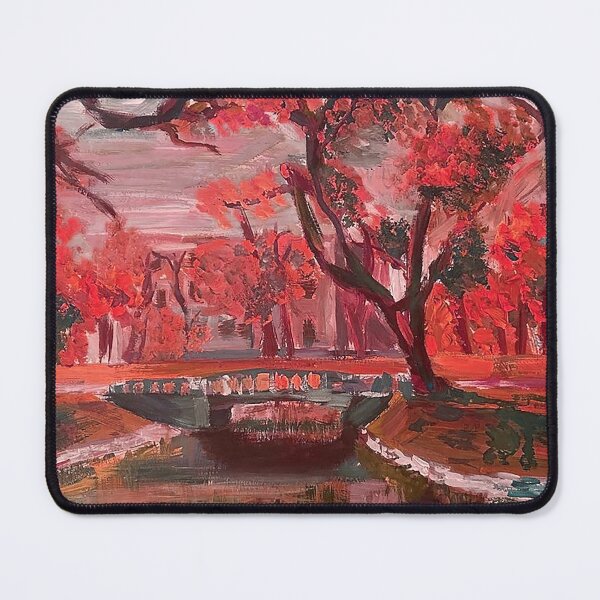 Item preview, Gouache landscape painting "REDRUM" designed and sold by TTG12345.