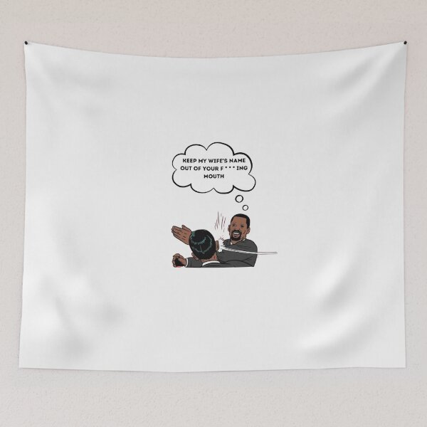 Item preview, Will Smith Slaps Chris Rock - keep my wife's name out of your fuckin' mouth designed and sold by lhousshop.