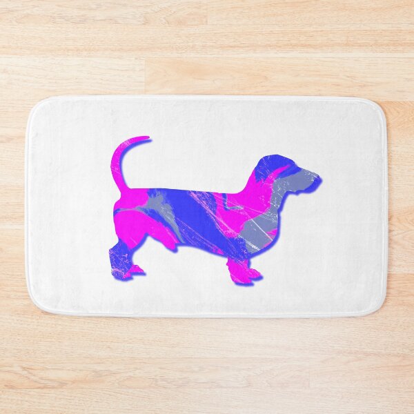 Item preview, I Love My Dachshund Hot Pink Cute Dog Silhouette  designed and sold by AMSonArt.