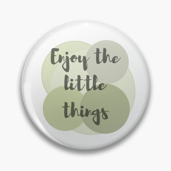 Item preview, Enjoy the little things, inspirational life quote (green colour palette, color palete) designed and sold by Sanaura.
