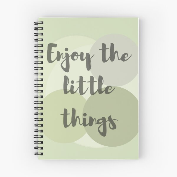 Item preview, Enjoy the little things, inspirational life quote (green colour palette, color palete) designed and sold by Sanaura.
