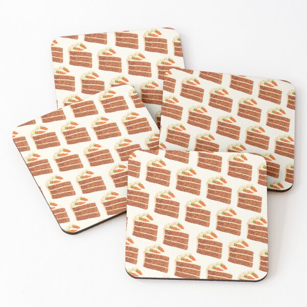 Item preview, Carrot Cake Pattern - White designed and sold by Kelly  Gilleran.