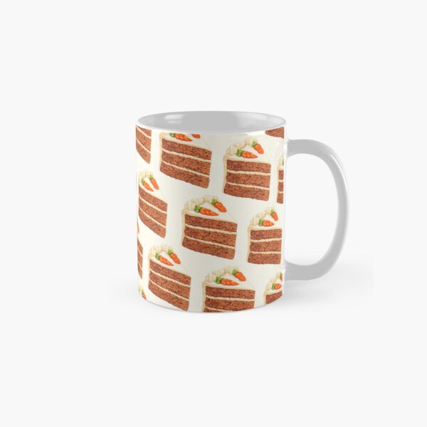 Item preview, Carrot Cake Pattern - White designed and sold by Kelly  Gilleran.