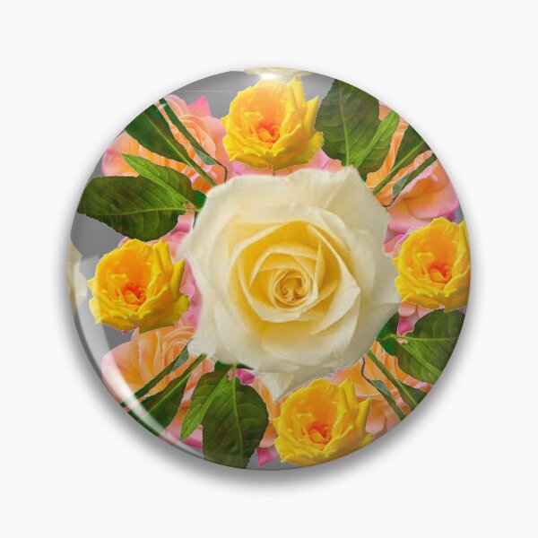 Item preview, SPRING GARDEN ROSE ABUNDANCE PATTERNS TEAL ART   designed and sold by sharlesart.