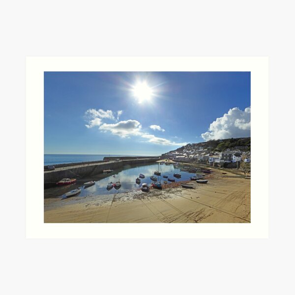 Mousehole Autumn Sun Art Print