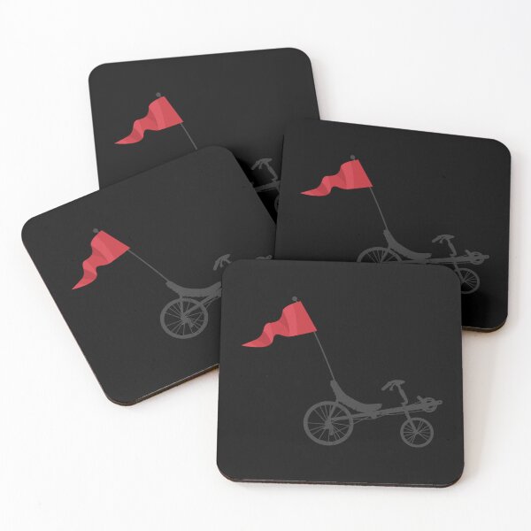 Item preview, Recumbent Bicycle T-Shirt Cycling With A Safety Flag Tee Sticker designed and sold by callujohn7.
