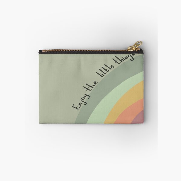 Item preview, Enjoy the little things, inspirational life quote (green colour palette, color palete) designed and sold by Sanaura.