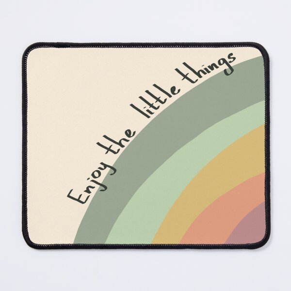 Item preview, Enjoy the little things, inspirational life quote (green colour palette, color palete) designed and sold by Sanaura.