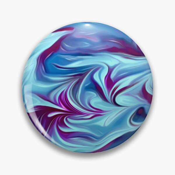 Item preview, Dark Silky Blue and Magenta Marbled Swirl designed and sold by nimreninmu.