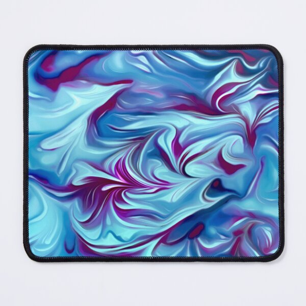 Item preview, Dark Silky Blue and Magenta Marbled Swirl designed and sold by nimreninmu.
