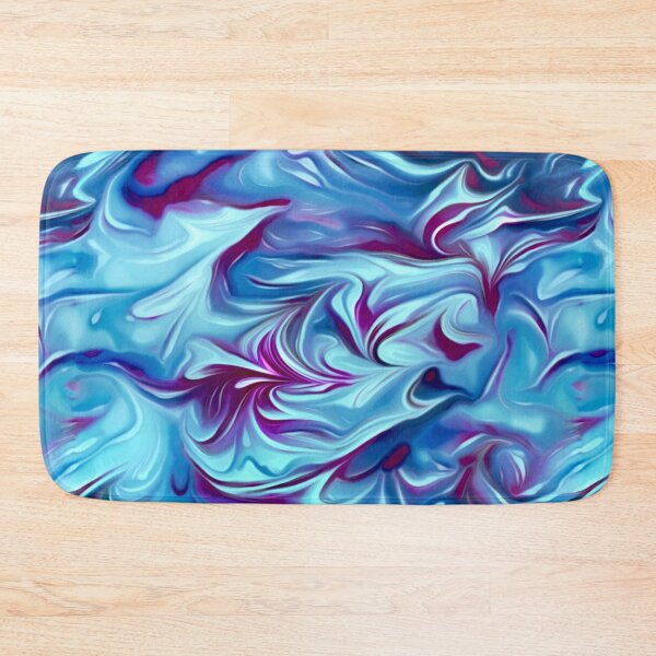Item preview, Dark Silky Blue and Magenta Marbled Swirl designed and sold by nimreninmu.