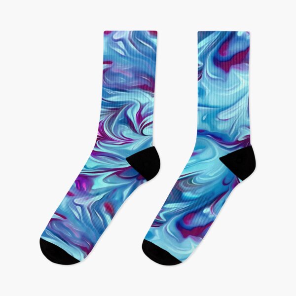 Item preview, Dark Silky Blue and Magenta Marbled Swirl designed and sold by nimreninmu.