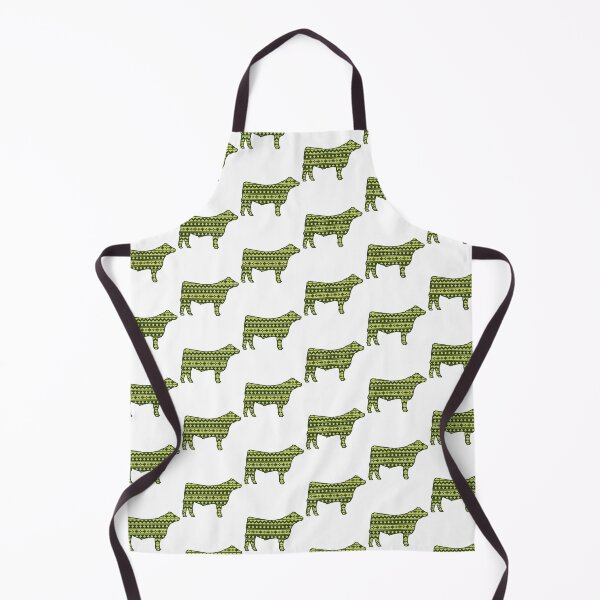 Item preview, Show Steer Cattle with Green Southwest Pattern designed and sold by Sam Morrison.