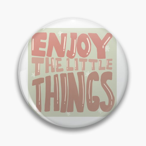 Item preview, Enjoy the little things, inspirational life quote (green colour palette, color palete) designed and sold by Sanaura.