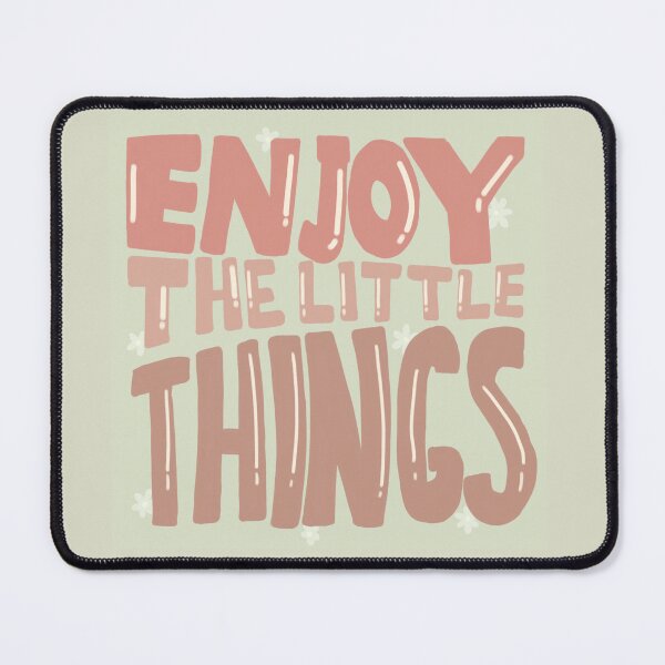 Item preview, Enjoy the little things, inspirational life quote (green colour palette, color palete) designed and sold by Sanaura.