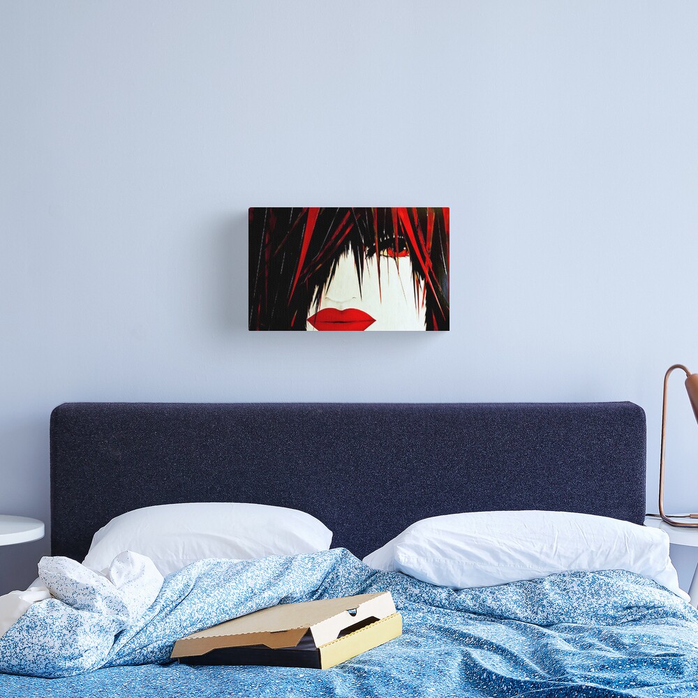 New Geisha Red Canvas Print
