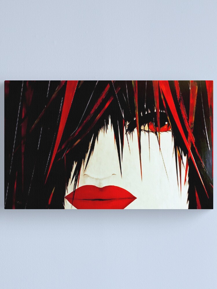 Alternate view of New Geisha Red Canvas Print