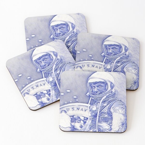 Item preview, John Glenn Wearing A Space Suit Sketch designed and sold by warishellstore.