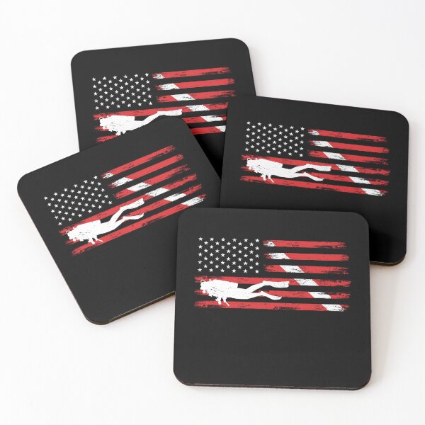 Item preview, Scuba Diving American Flag designed and sold by ProofBrand.