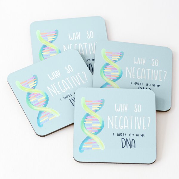 Item preview, Biology Pun: Pessimistic DNA Blue designed and sold by murphydesigns.
