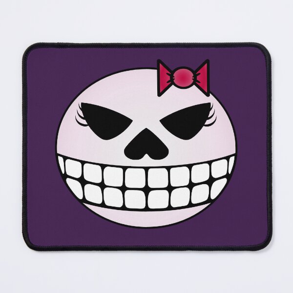 Item preview, Grinning Girl Skull with Bow designed and sold by RawSunArt.