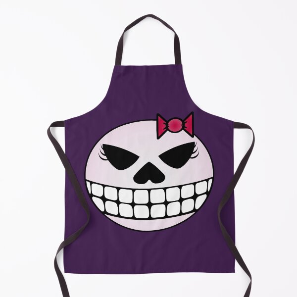 Item preview, Grinning Girl Skull with Bow designed and sold by RawSunArt.