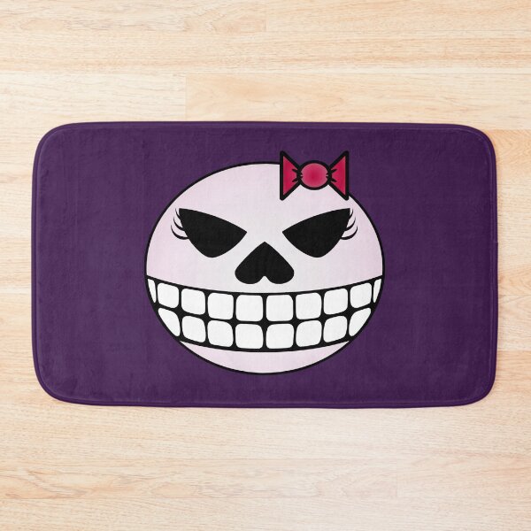 Item preview, Grinning Girl Skull with Bow designed and sold by RawSunArt.