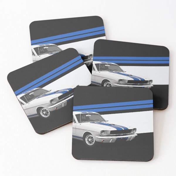 Item preview, Classic American Muscle Car With Blue Stripes designed and sold by ApexFibers.
