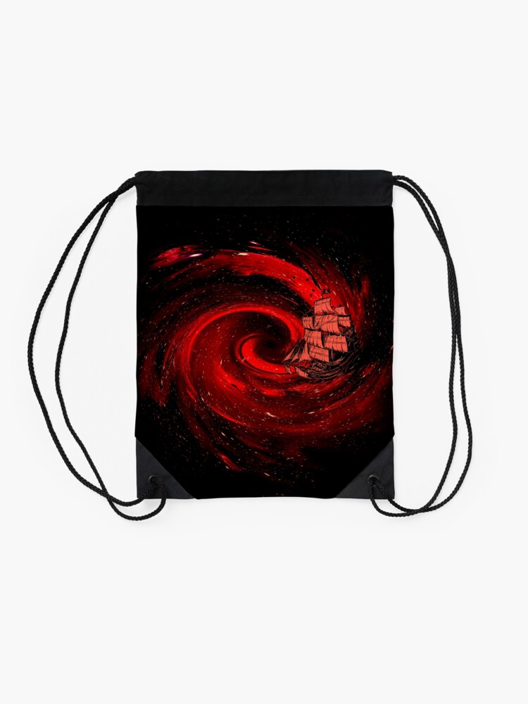 Alternate view of Journey to the Edge of the Universe Drawstring Bag