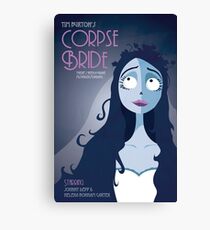 Corpse Bride Art Deco Canvas Print