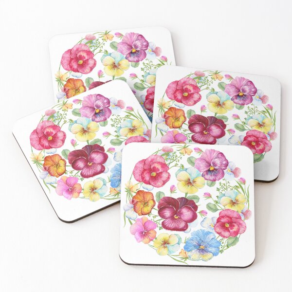 Item preview, Watercolor Pansy Flowers  designed and sold by silviaol.