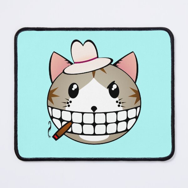 Item preview, Gangster Kitty - Grey Tabby Tuxie designed and sold by RawSunArt.