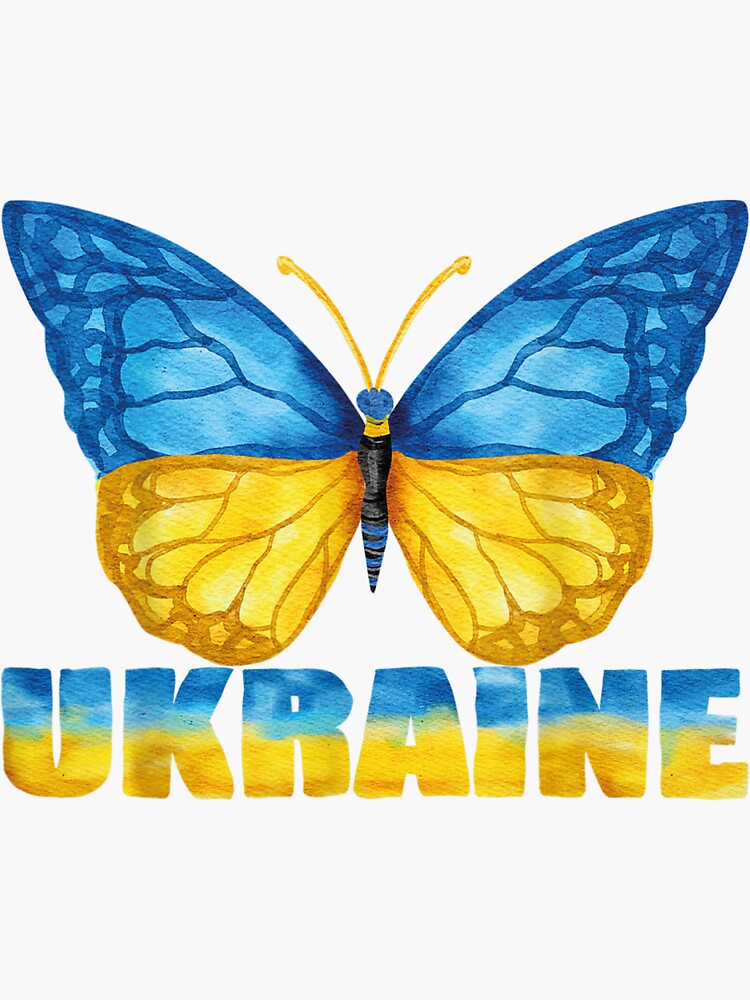 "Ukrainian butterfly" Sticker by lauraarcand Redbubble