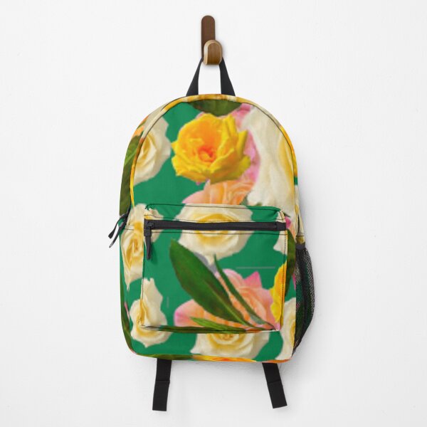 Item preview, SPRING YELLOW GARDEN ROSE PATTERNS TEAL ART designed and sold by sharlesart.