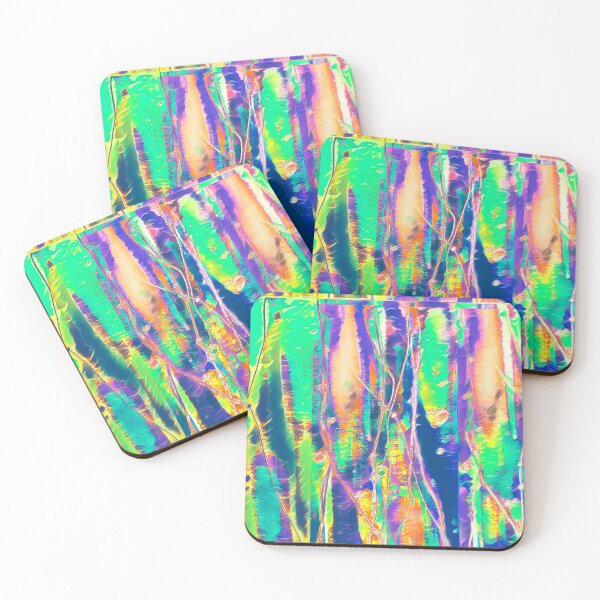 Item preview, Abstract Rainbow Paint Pour  designed and sold by JadedHunter.