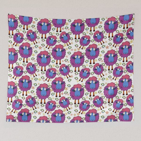 Item preview, Kooky Sheep Pattern designed and sold by Lilmonsto.