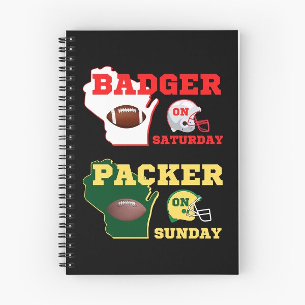 Item preview, Badger On Saturday Packer On Sunday designed and sold by WoodburyLake.