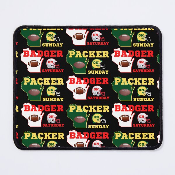 Item preview, Badger On Saturday Packer On Sunday designed and sold by WoodburyLake.