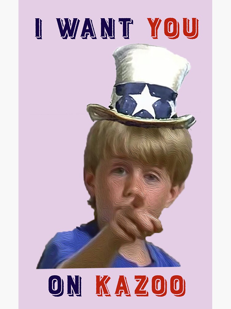 "I want you on kazoo special friends meme " Sticker by sibleystudios Redbubble