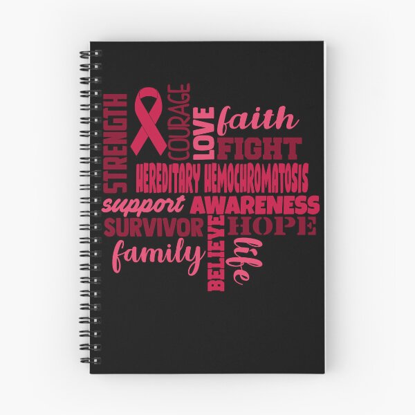 Item preview, Hereditary Hemochromatosis Awareness - Strength Courage Faith Hope Love Fight Support Survivor Family Life Believe designed and sold by Hilten.