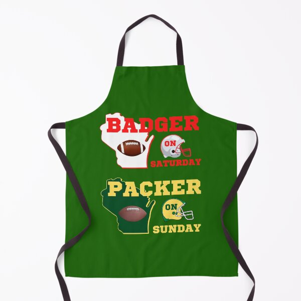 Item preview, Badger On Saturday Packer On Sunday designed and sold by WoodburyLake.
