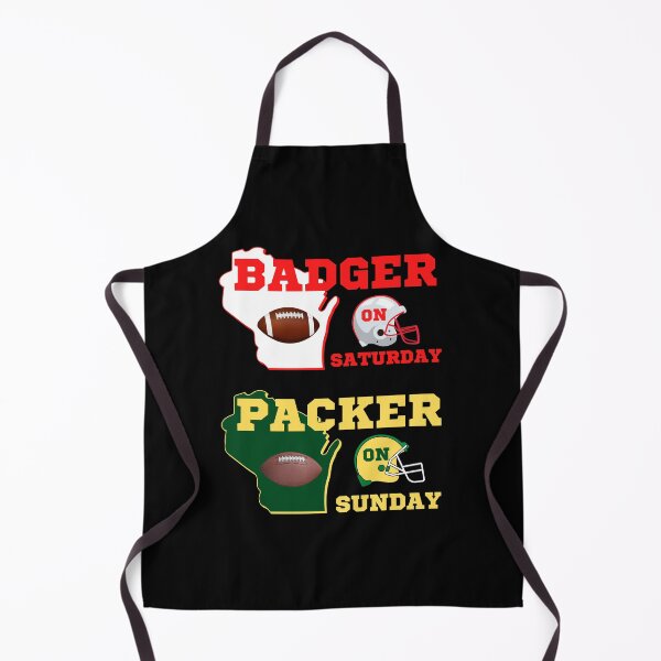 Item preview, Badger On Saturday Packer On Sunday designed and sold by WoodburyLake.