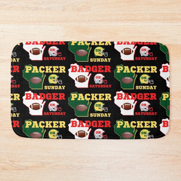 Item preview, Badger On Saturday Packer On Sunday designed and sold by WoodburyLake.